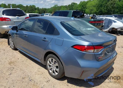 2020 Toyota Corolla Le z USA, uszkodzony, nr VIN 5YFEPRAE6LP031277